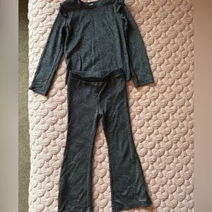 Baby GAP Shimmering Black Long Sleeve Top and Pants Set